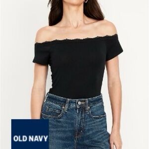Old Navy Off-the-Shoulder Lace-Trim Top